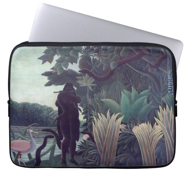 Capa Para Notebook Henri Rousseau - A Cobra Charmer (Frente)