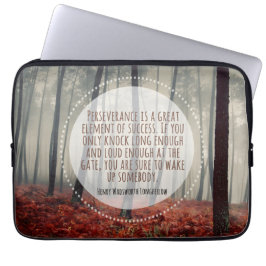 Capa Para Notebook Henry Longfellow Inspirational Cote Perseverança