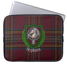 Hepburn Scottish Clan Tartan and Crest 