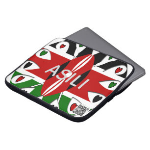Capa Para Notebook Herança do Quênia Asili Origem Bandeira Personal