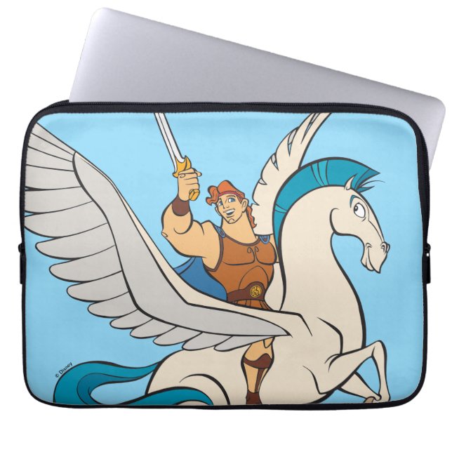 Capa Para Notebook Hercules Riding Pegasus Laptop Sleeve (Frente)