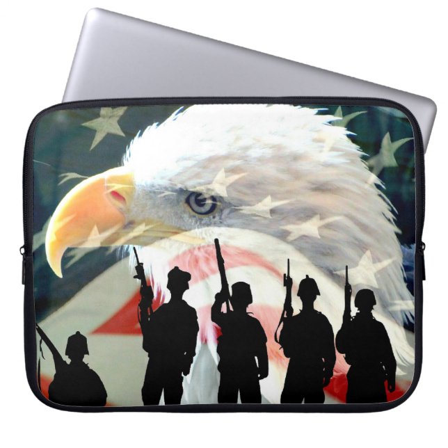 Capa Para Notebook Herói Americano (Frente)