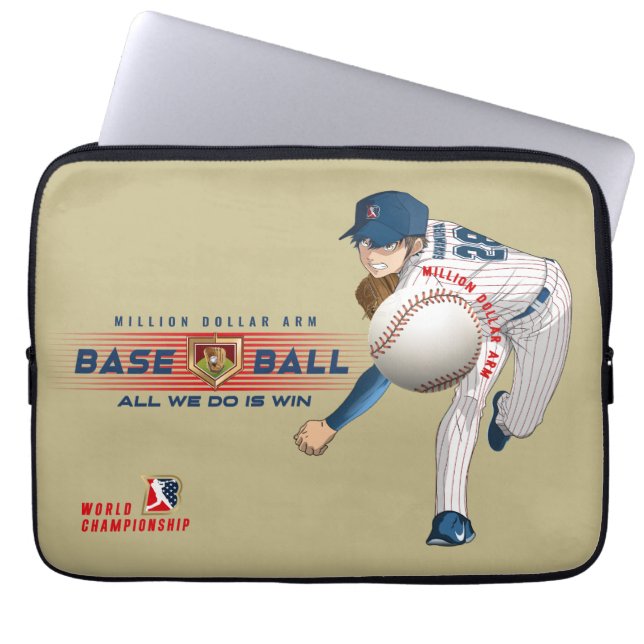 Capa Para Notebook Herói do Baseball com Milhão de Dólares | 13" (Frente)