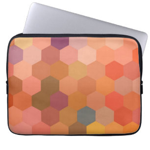 Capa Para Notebook Hexagon Abstrato Art Padrão Geométrico Moderno