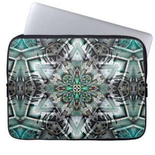 Capa Para Notebook Hexágono com faixa de esquerda e grafite digital