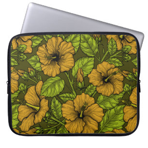Capa Para Notebook hibisco amarelo
