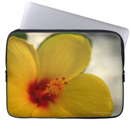 Capa Para Notebook Hibiscus Amarelo
