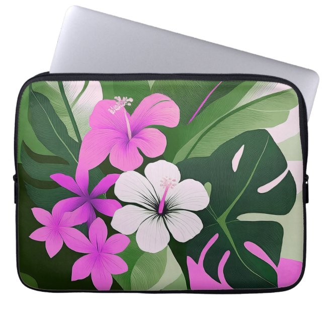 Capa Para Notebook Hibiscus Wetcase Moderno Havaiano do Século médio (Frente)