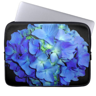 Capa Para Notebook Hídricas azuis, rosas azuis, flores azuis elegante
