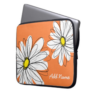 Capa Para Notebook Hipster Daisy Desenho em cores de tendências
