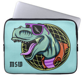 Capa Para Notebook Hipster T-Rex bolsas de laptop de monograma person