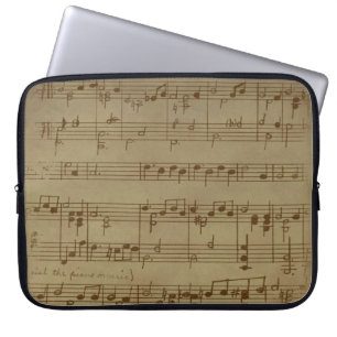 Capa Para Notebook Historial das folhas de música