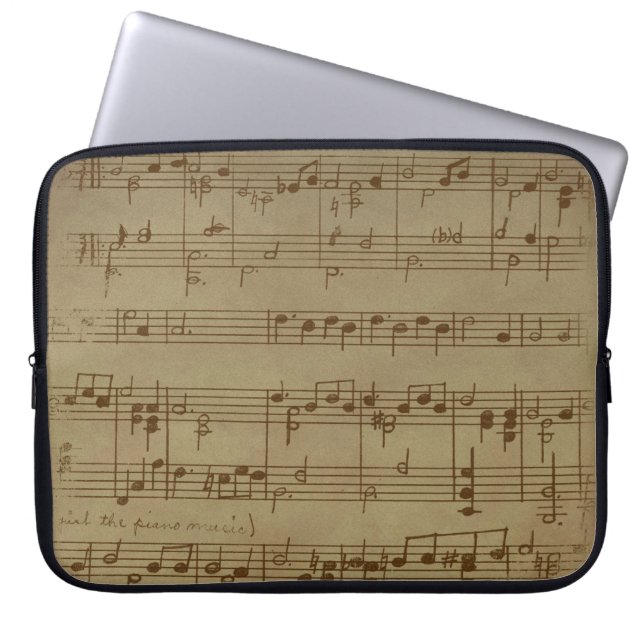 Capa Para Notebook Historial das folhas de música (Frente)