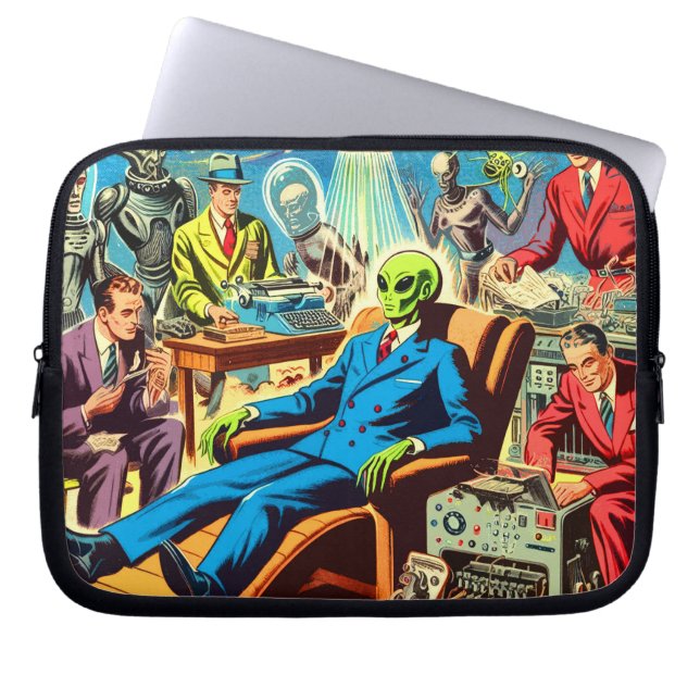 Capa Para Notebook Histórias em quadrinhos Retroativas Da Ufo Alieníg (Frente)