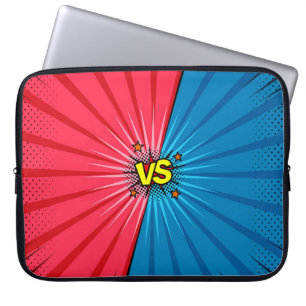 Capa Para Notebook Histórias em quadrinhos versus fundo, estilo cláss