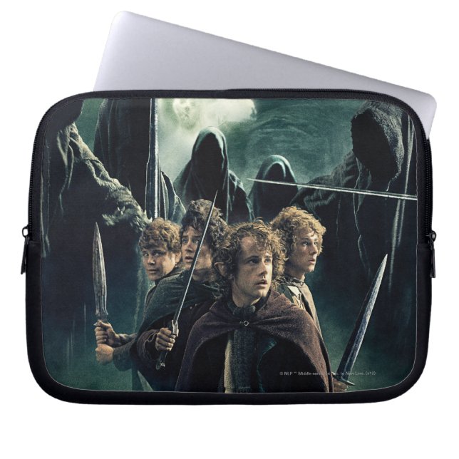 Capa Para Notebook Hobbits Prontos para a Batalha (Frente)