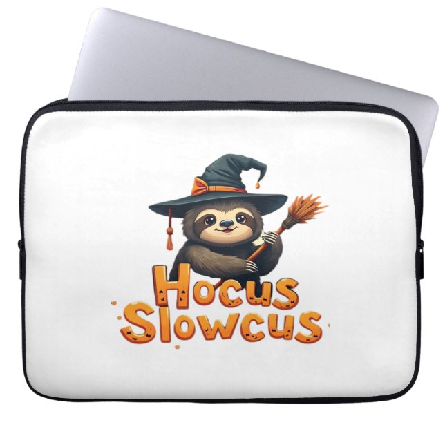 Capa Para Notebook Hocus Slowcus Sloth amantes do vestido de Hallowee (Frente)