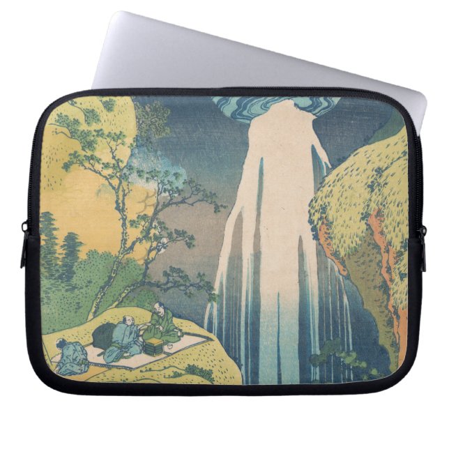 Capa Para Notebook Hokusai Amida cai na cachoeira do Japão (Frente)
