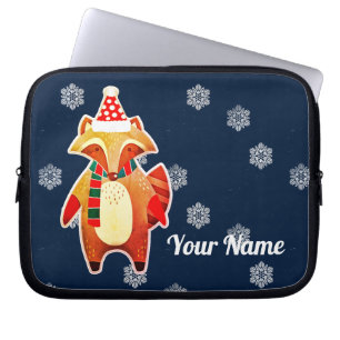 Capa Para Notebook Holiday Raccoon