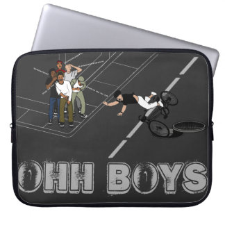 Capa Para Notebook Homem na bicicleta bate no Manhole OHBOYS FOGAM