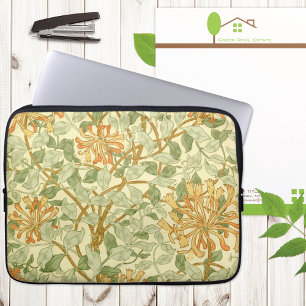 Capa Para Notebook Honeysuckle com Folhas Verdes