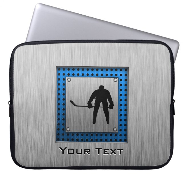 Capa Para Notebook Hóquei de alumínio escovado do olhar (Frente)