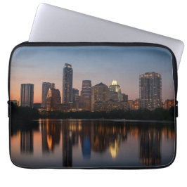 Capa Para Notebook Horizonte de Austin - Design Moderno de Cidade do 