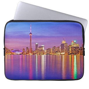 Capa Para Notebook Horizonte de Toronto ao Crepúsculo