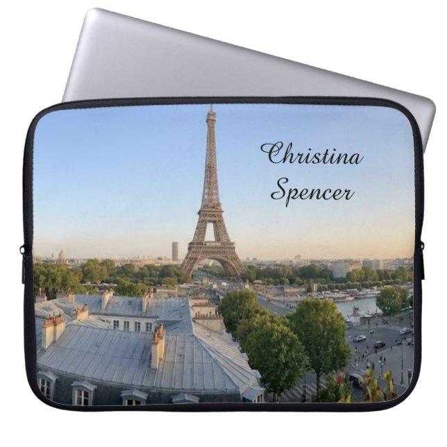 Capa Para Notebook Horizonte Personalizado da Cidade de Paris (Frente)
