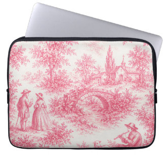 Capa Para Notebook Housse ordinateur Toile de Jouy