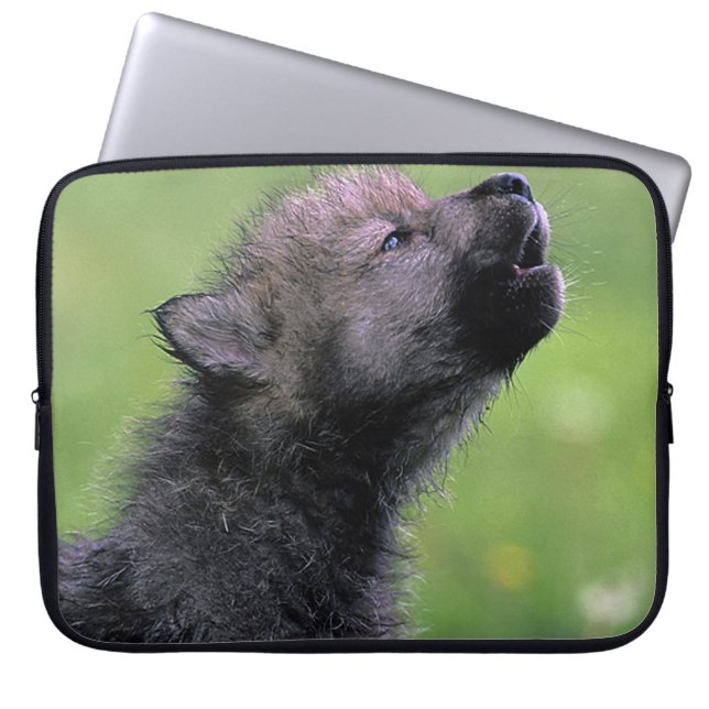 Capa Para Notebook Howling Wolf Cub (Frente)