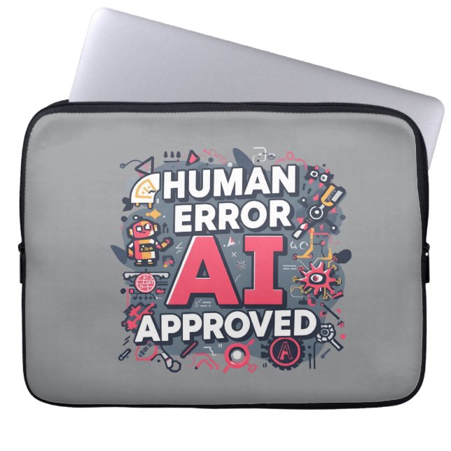 Capa Para Notebook Human Error AI Approved Digital Art (Frente)