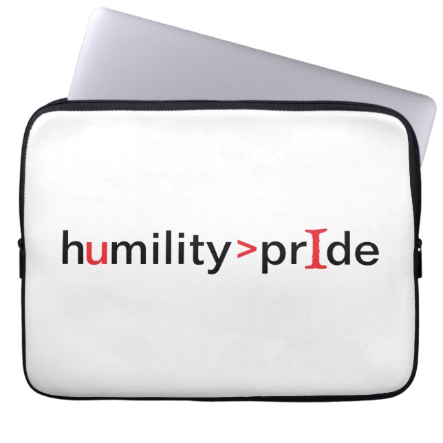 Capa Para Notebook Humildade é Maior Que Orgulho (Frente)