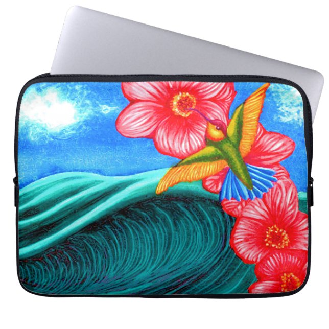 Capa Para Notebook Hummingbird Ocean  (Frente)