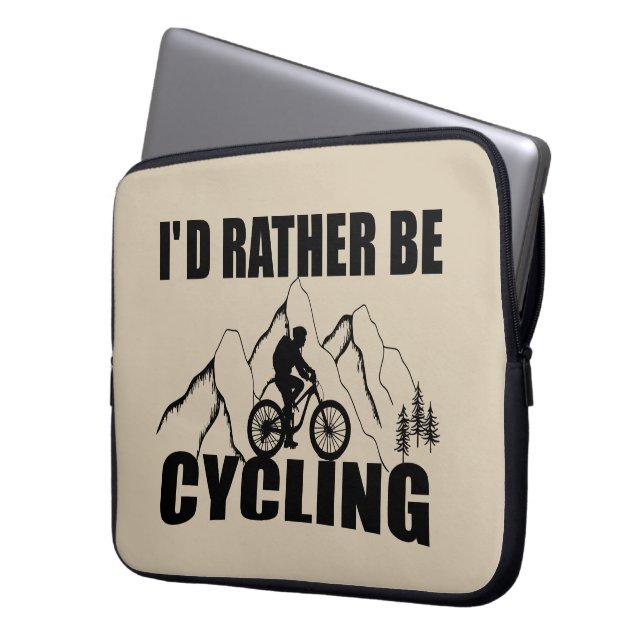 Capa Para Notebook Humor de Bicicleta de Montanha - Ciclismo Divertid (Frente Esquerda)