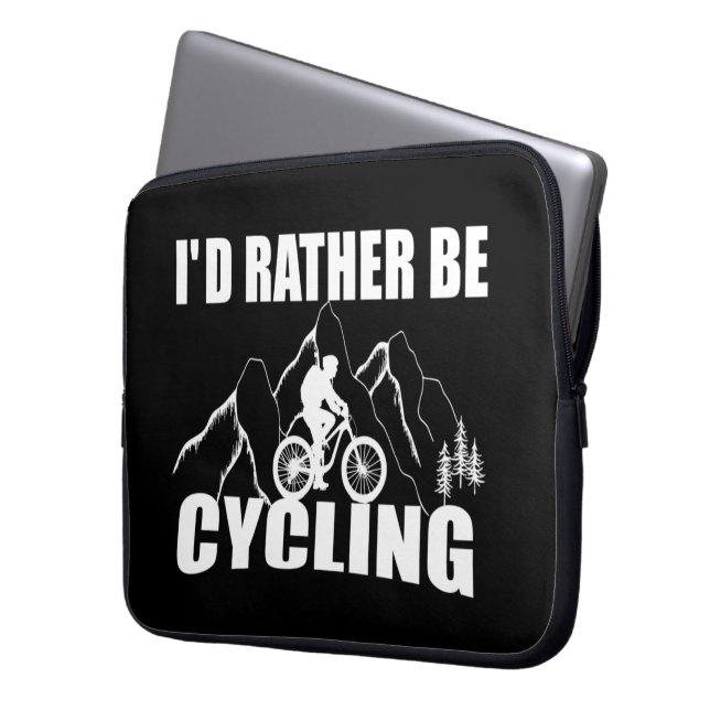 Capa Para Notebook Humor de Bicicleta de Montanha - Ciclismo Divertid (Frente Esquerda)