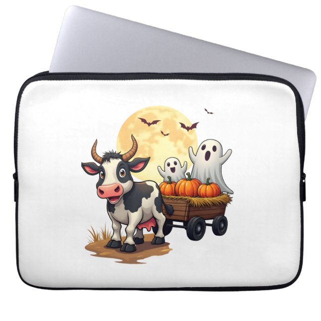 Capa Para Notebook Hunted Hayride Cow (Frente)