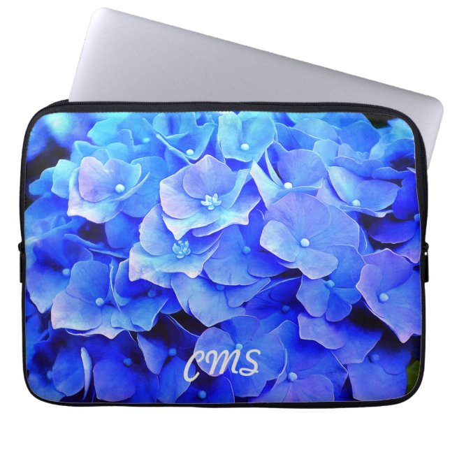 Capa Para Notebook Hydrangea Blues Personalizado (Frente)