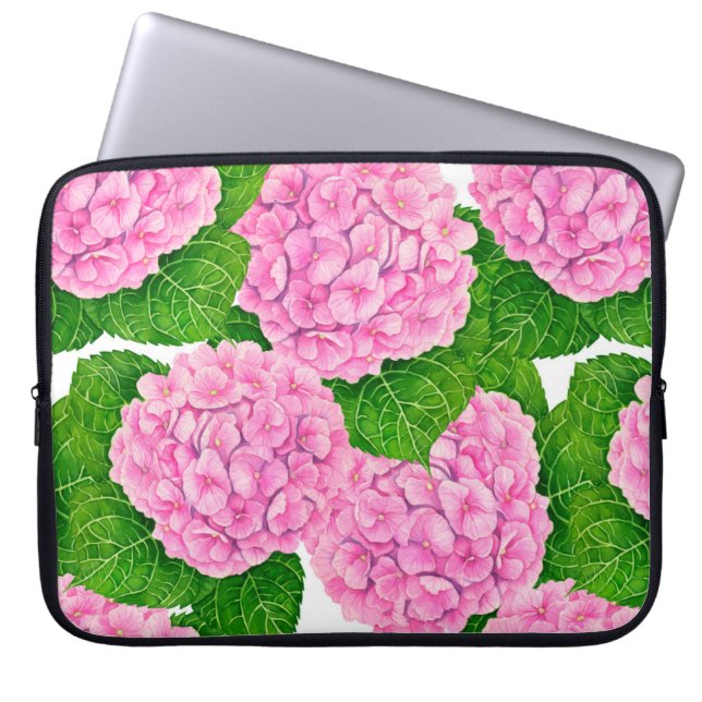 Capa Para Notebook Hydrangea waterolage (Frente)