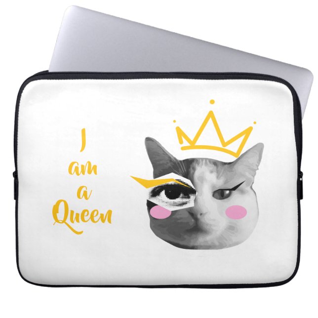 Capa Para Notebook I Am Queen – Elegant funny (Frente)