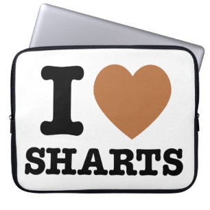 Capa Para Notebook I Heart Sharing Engraçado Ícone