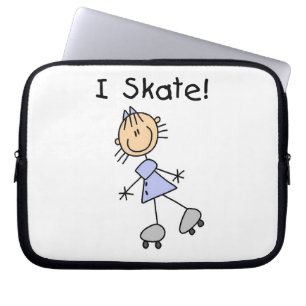 Capa Para Notebook I Skate - Rapariga Roller Skater