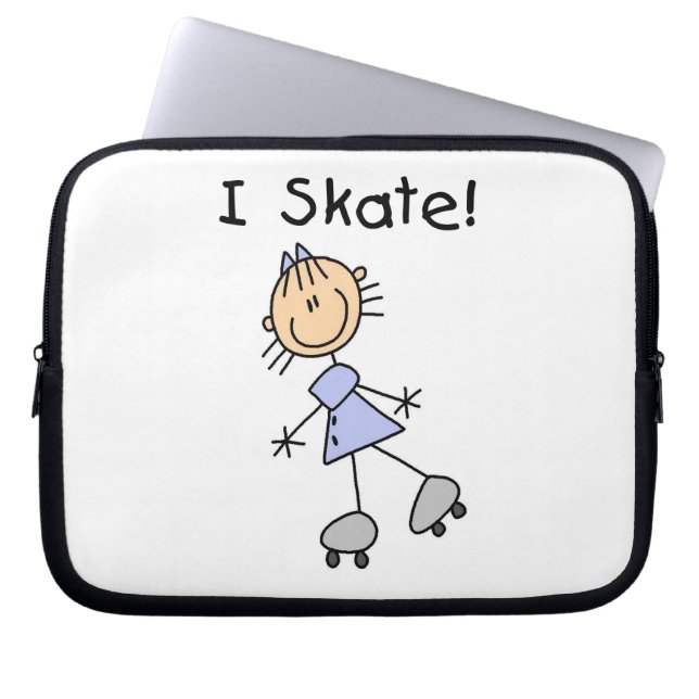 Capa Para Notebook I Skate - Rapariga Roller Skater (Frente)