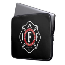 IAFF Malha de Laptop Cruz Maltesa