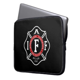 Capa Para Notebook IAFF Malha de Laptop Cruz Maltesa