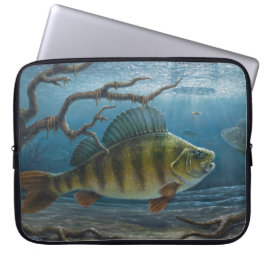 Capa Para Notebook Ice Fishing for Perch