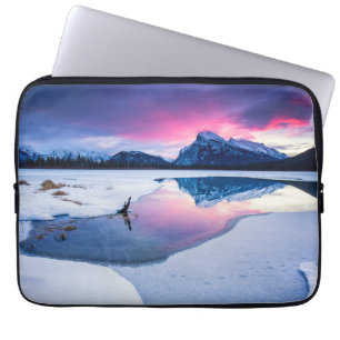 Capa Para Notebook Ice & Snow   Mt. Rundle, Canada