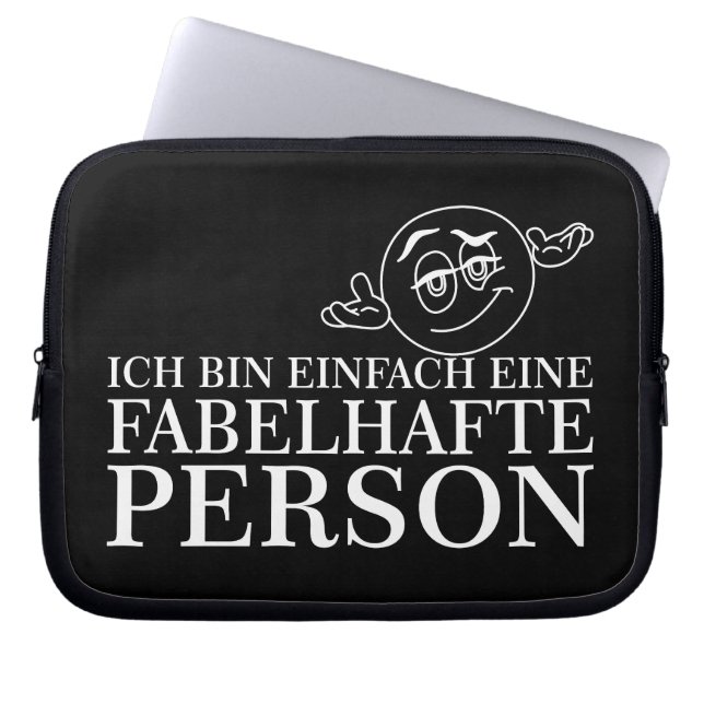 Capa Para Notebook Ich caixa einfach eine fabelhafte Person! (Frente)