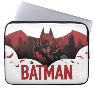 Capa Para Notebook Ícone Batman Carmesim Gotham