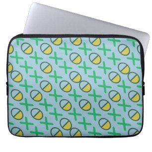 Capa Para Notebook Ícones de código gráfico verde amarelo em qualquer
